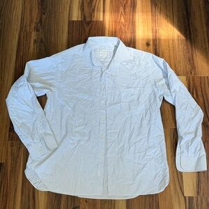 Billy Reid Men's Light Blue Stripe Button-Down Shirt